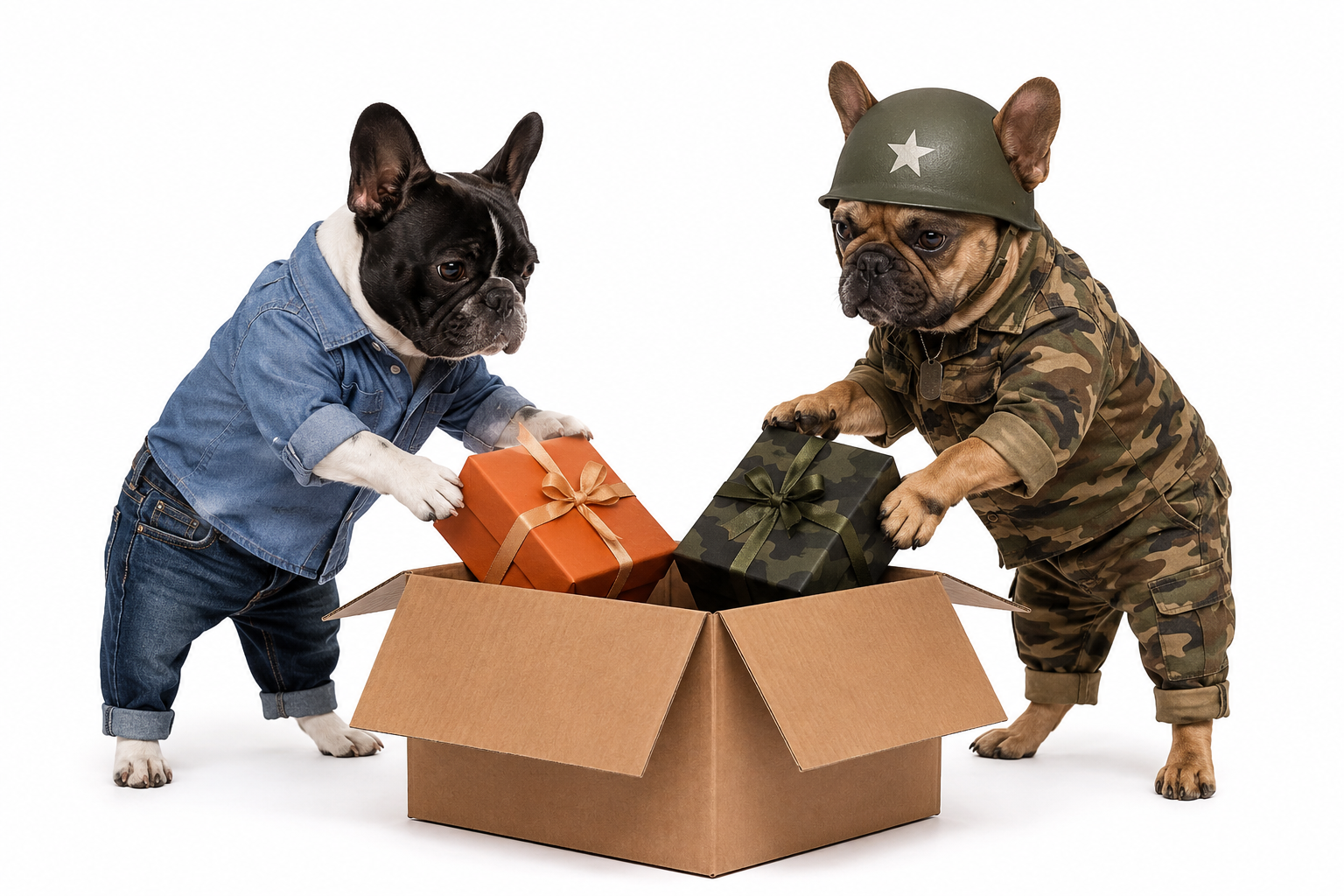 Milo and Eddie are sending gifts